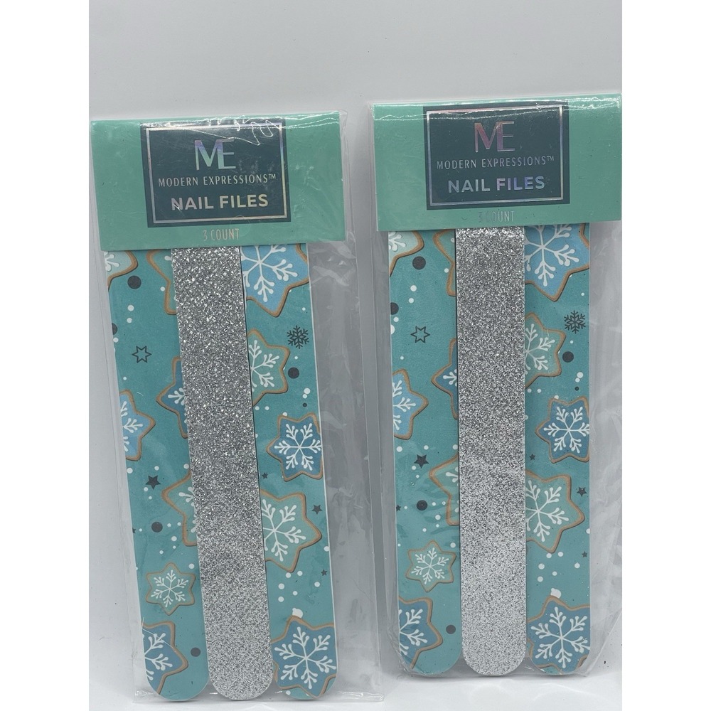 Modern Expressions Holiday‎ Nails Files , Set of 2